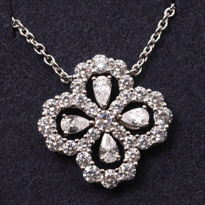 [Riva Jewelry]LOOP NECKLACE FULL MOTIF DIAMOND 16MM MULTIPLE COLORS