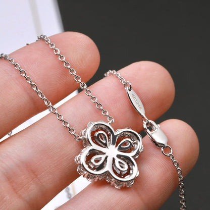[Riva Jewelry]LOOP NECKLACE FULL MOTIF DIAMOND 16MM MULTIPLE COLORS