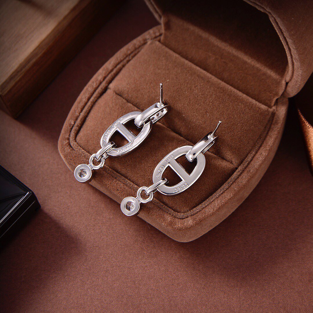 [Riva Jewelry]HM CHAINE DIAMOND EARRINGS