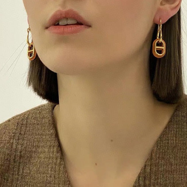[Riva Jewelry]HM O'MAILLON GOLD EARRINGS