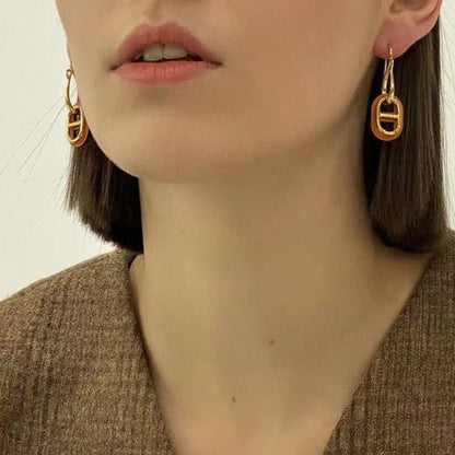 [Riva Jewelry]HM O'MAILLON GOLD EARRINGS