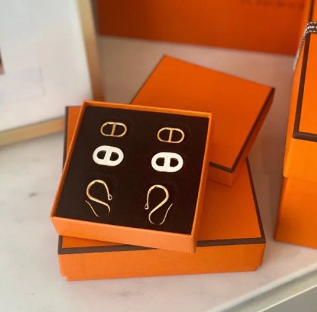 [Riva Jewelry]HM O'MAILLON GOLD EARRINGS