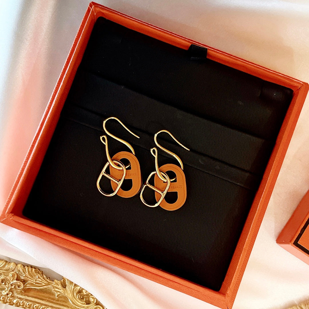 [Riva Jewelry]HM O'MAILLON GOLD EARRINGS