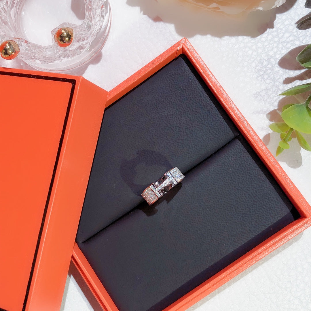 [Riva Jewelry]H RING FULL DIAMOND
