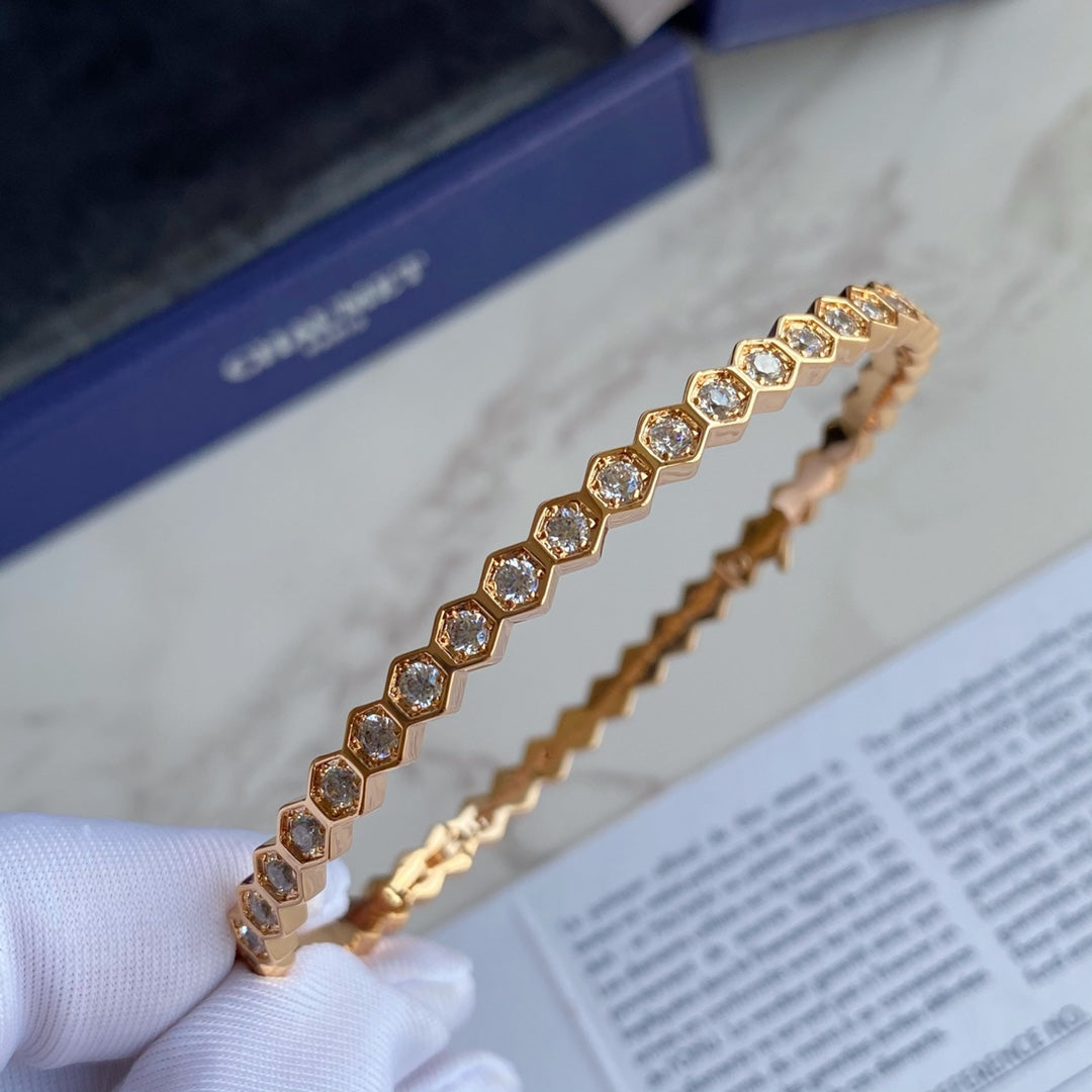 [Riva Jewelry]BEE LOVE GOLD BRACELET FULL DIAMOND