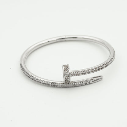 [Riva Jewelry]JUSTE UN CLOU 3.5MM FULL PAVÉ NAIL BANGLE