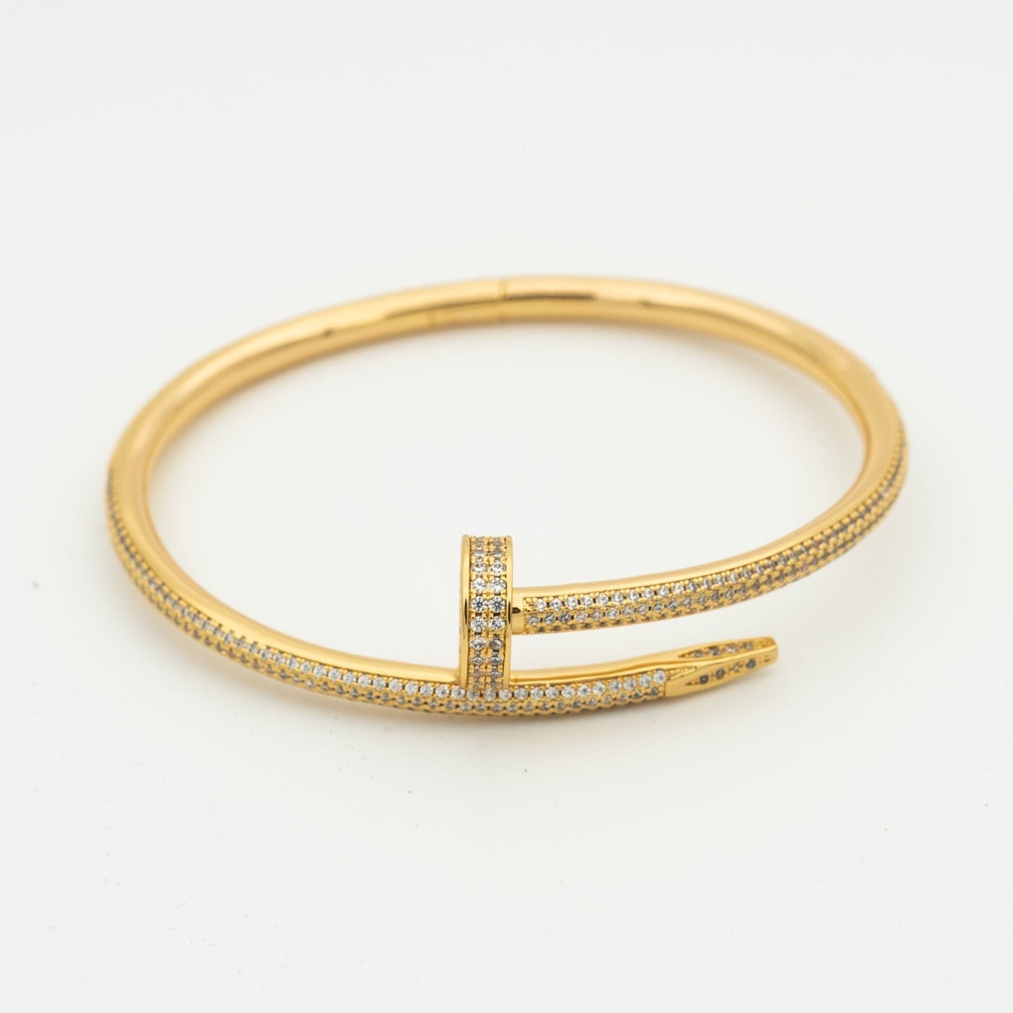 [Riva Jewelry]JUSTE UN CLOU 3.5MM FULL PAVÉ NAIL BANGLE