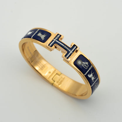 [Riva Jewelry]H BRACELET BLUE CERAMIC
