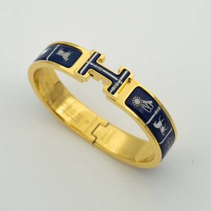 [Riva Jewelry]H BRACELET BLUE CERAMIC