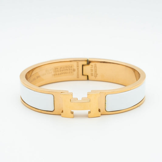 [Riva Jewelry]H WHITE BRACELET