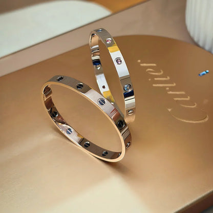 [Riva Jewelry]CLASSIC 6.1MM LOVE BRACELET 10-DIAMOND MULTICOLOR