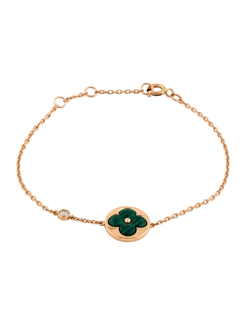 [Riva Jewelry]SUN MALACHITE 1 DIAMOND ROSE GOLD BRACELET