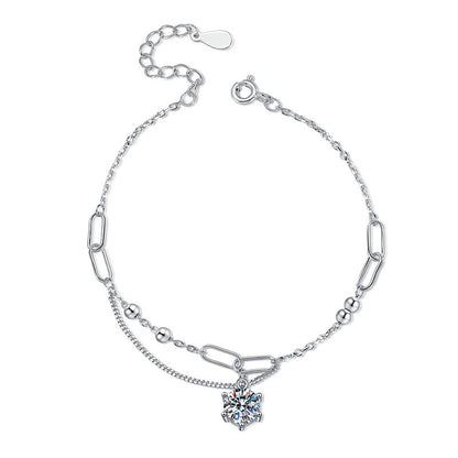 [Riva Jewelry]CLASSIC SOLITAIRE MOISSANITE BRACELET