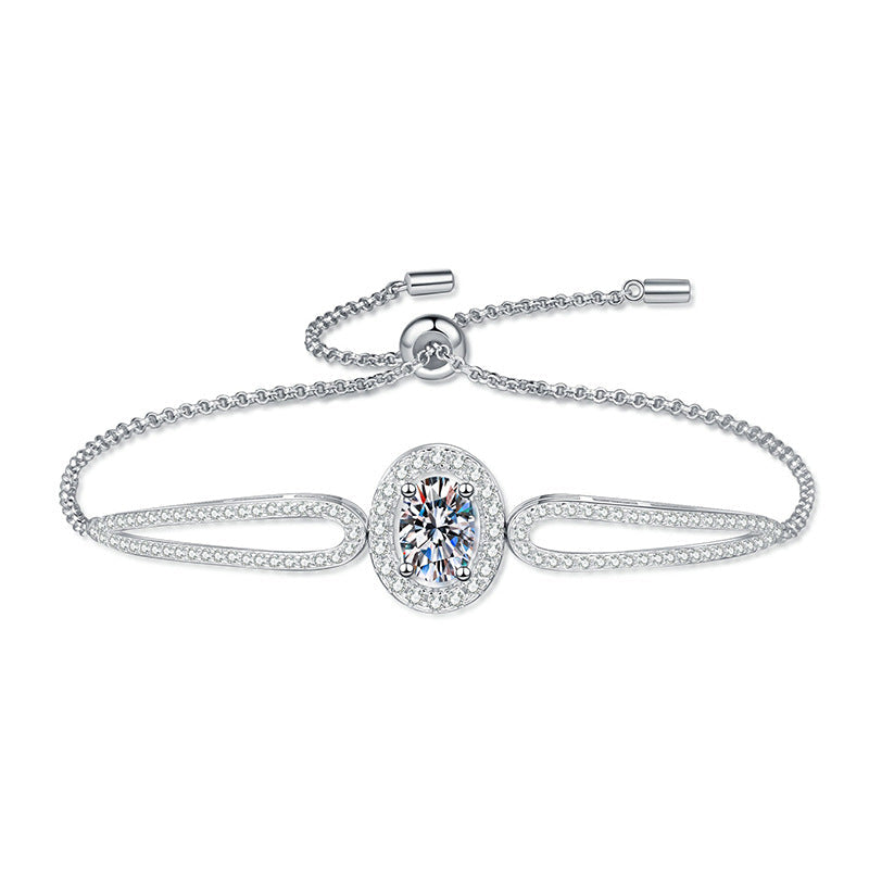 [Riva Jewelry]"PIGEON'S EGG" TEARDROP MOISSANITE BRACELET