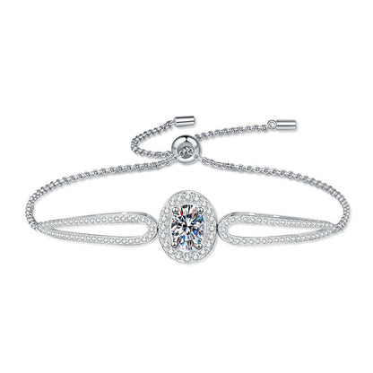 [Riva Jewelry]"PIGEON'S EGG" TEARDROP MOISSANITE BRACELET