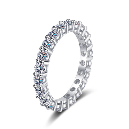 [Riva Jewelry]LUXURIOUS 2.2 CARAT FULL ETERNITY MOISSANITE RING