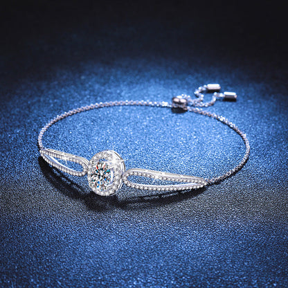 [Riva Jewelry]"PIGEON'S EGG" TEARDROP MOISSANITE BRACELET