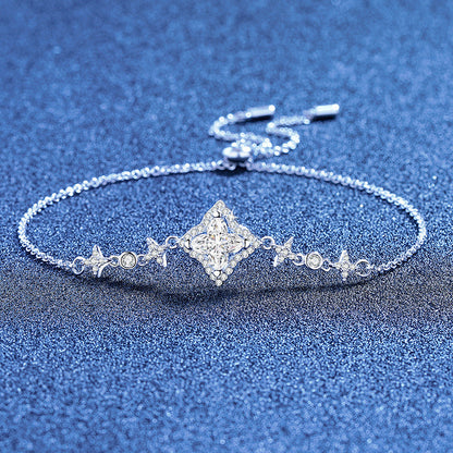 [Riva Jewelry]MARQUISE-CLOVER MOISSANITE BRACELET