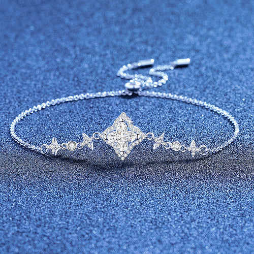 [Riva Jewelry]MARQUISE-CLOVER MOISSANITE BRACELET