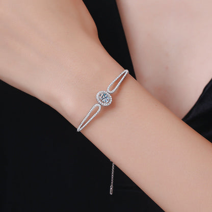 [Riva Jewelry]"PIGEON'S EGG" TEARDROP MOISSANITE BRACELET