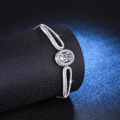 [Riva Jewelry]"PIGEON'S EGG" TEARDROP MOISSANITE BRACELET