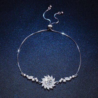 [Riva Jewelry]RADIANT SUNFLOWER MOISSANITE BRACELET