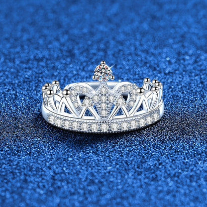 [Riva Jewelry]DREAMY CROWN MOISSANITE RING - 1.2CT ELEGANT PRINCESS STYLE