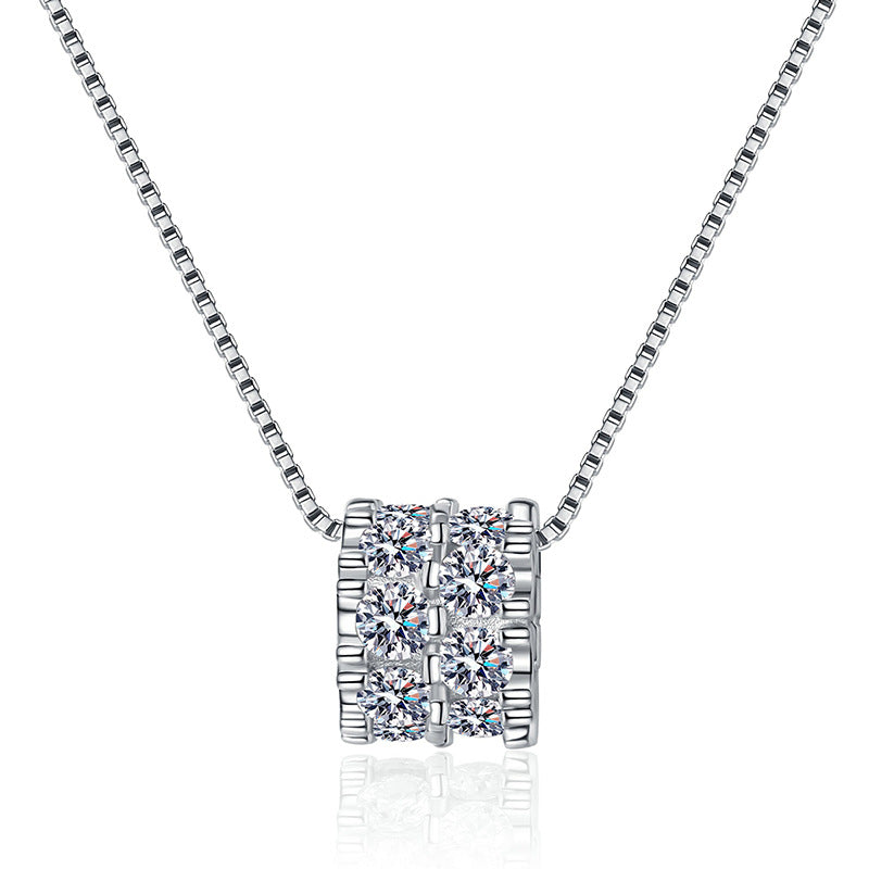 [Riva Jewelry]ELEGANT SLIM-WAIST MOISSANITE NECKLACE