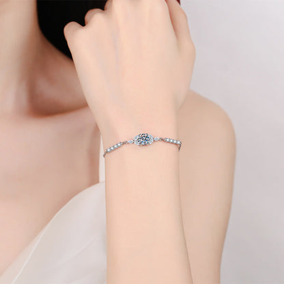 [Riva Jewelry]BLOOMING STAR-FLOWER MOISSANITE BRACELET