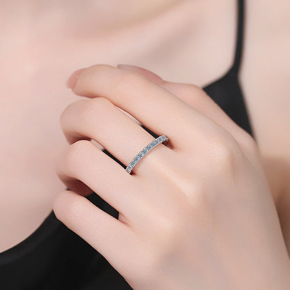 [Riva Jewelry]DAINTY 0.87CT FULL ETERNITY MOISSANITE RING