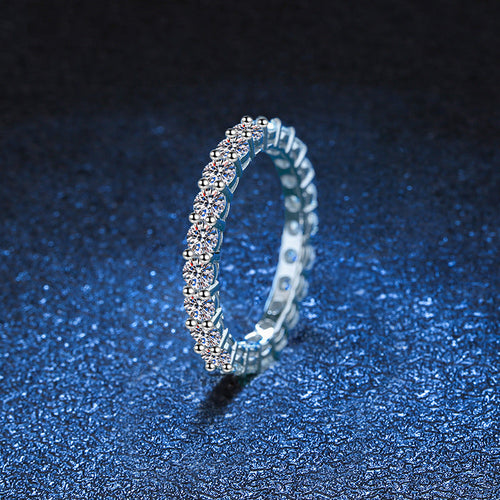 [Riva Jewelry]LUXURIOUS 2.2 CARAT FULL ETERNITY MOISSANITE RING