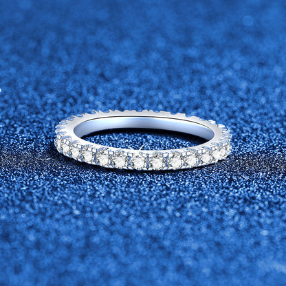 [Riva Jewelry]DAINTY 0.87CT FULL ETERNITY MOISSANITE RING