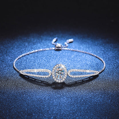 [Riva Jewelry]"PIGEON'S EGG" TEARDROP MOISSANITE BRACELET