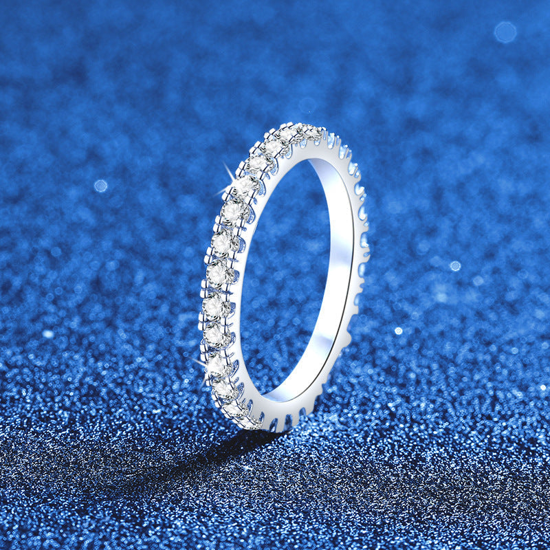 [Riva Jewelry]DAINTY 0.87CT FULL ETERNITY MOISSANITE RING