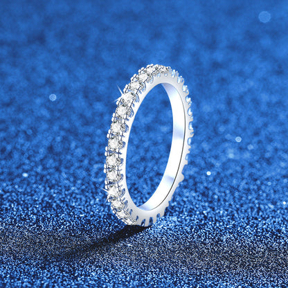 [Riva Jewelry]DAINTY 0.87CT FULL ETERNITY MOISSANITE RING