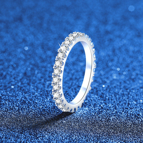 [Riva Jewelry]DAINTY 0.87CT FULL ETERNITY MOISSANITE RING