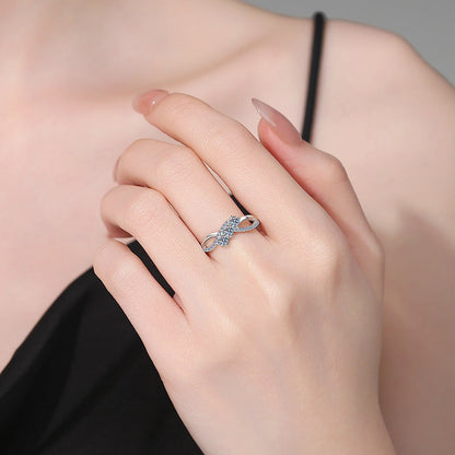 [Riva Jewelry]INTERTWINING LOVE MOISSANITE RING