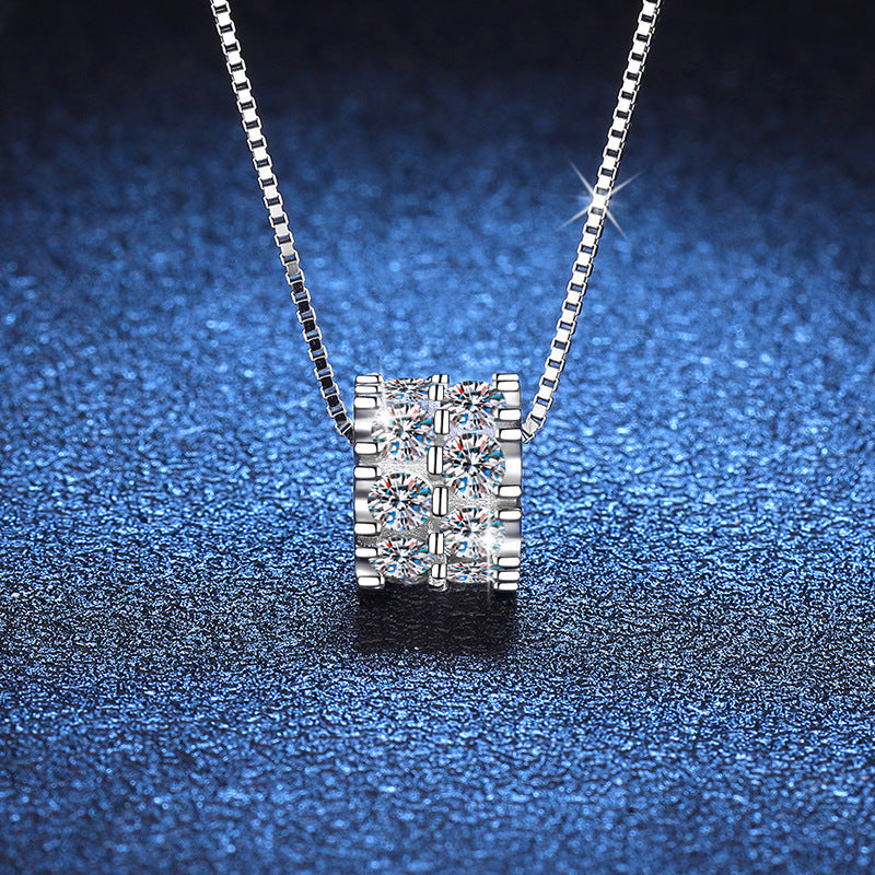 [Riva Jewelry]ELEGANT SLIM-WAIST MOISSANITE NECKLACE