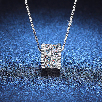 [Riva Jewelry]ELEGANT SLIM-WAIST MOISSANITE NECKLACE