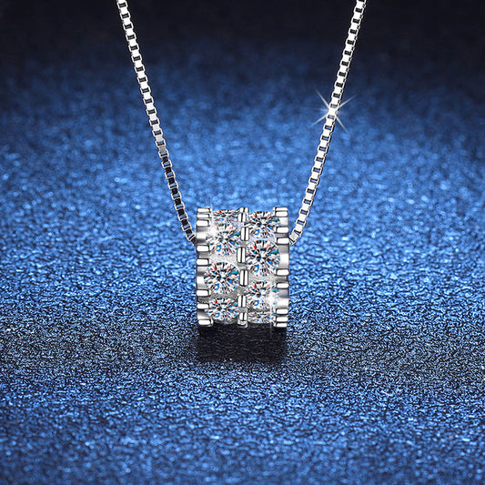 [Riva Jewelry]ELEGANT SLIM-WAIST MOISSANITE NECKLACE