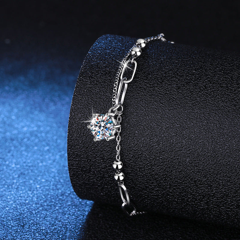 [Riva Jewelry]CLASSIC SOLITAIRE MOISSANITE BRACELET