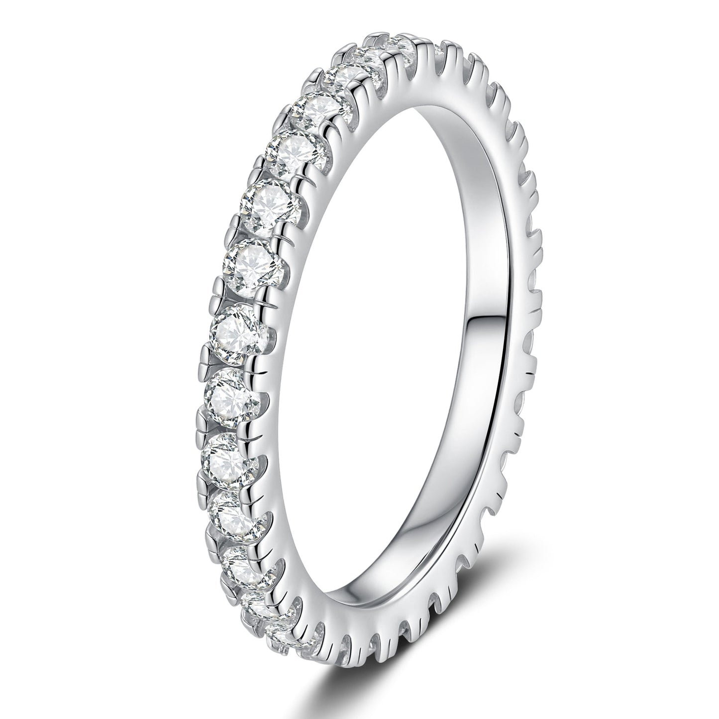 [Riva Jewelry]DAINTY 0.87CT FULL ETERNITY MOISSANITE RING
