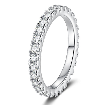 [Riva Jewelry]DAINTY 0.87CT FULL ETERNITY MOISSANITE RING
