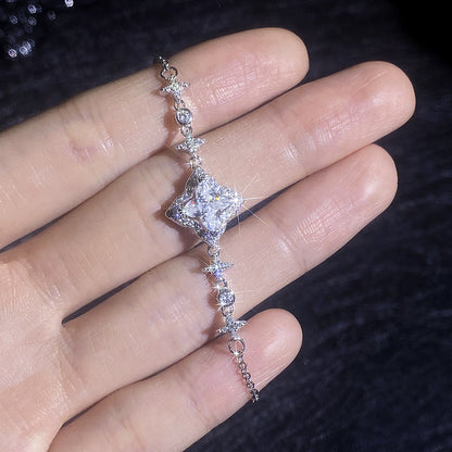 [Riva Jewelry]MARQUISE-CLOVER MOISSANITE BRACELET