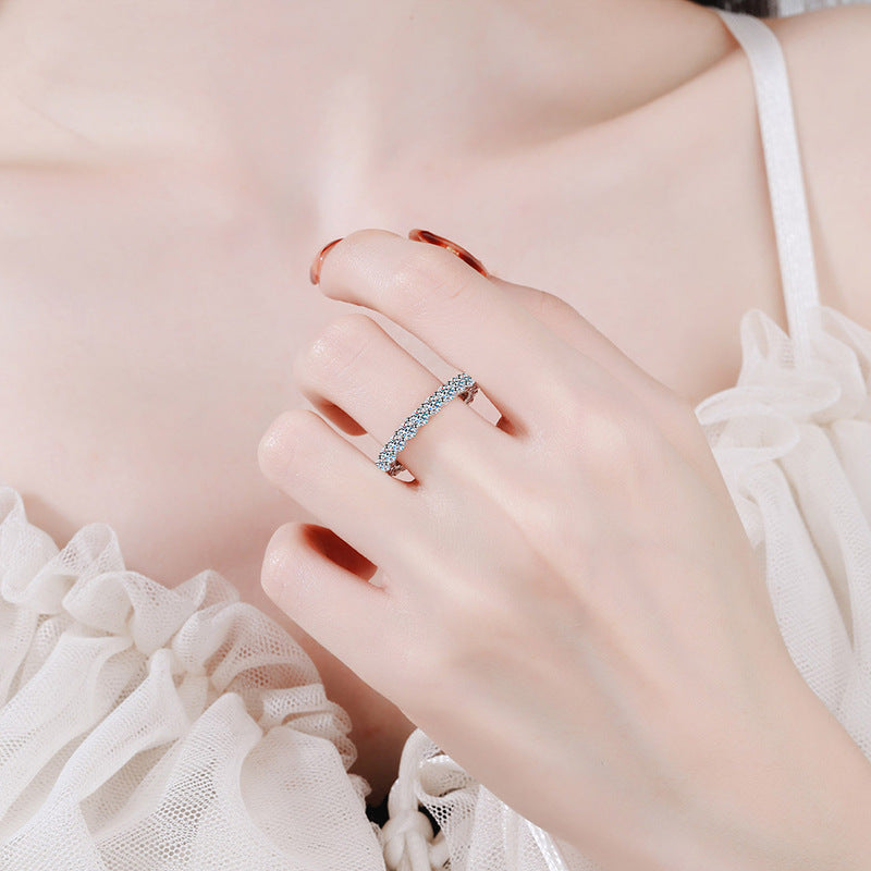 [Riva Jewelry]LUXURIOUS 2.2 CARAT FULL ETERNITY MOISSANITE RING