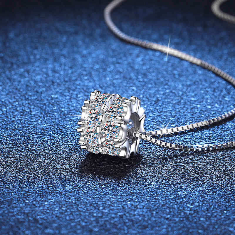 [Riva Jewelry]ELEGANT SLIM-WAIST MOISSANITE NECKLACE