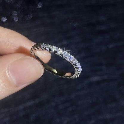 [Riva Jewelry]DAINTY 0.87CT FULL ETERNITY MOISSANITE RING