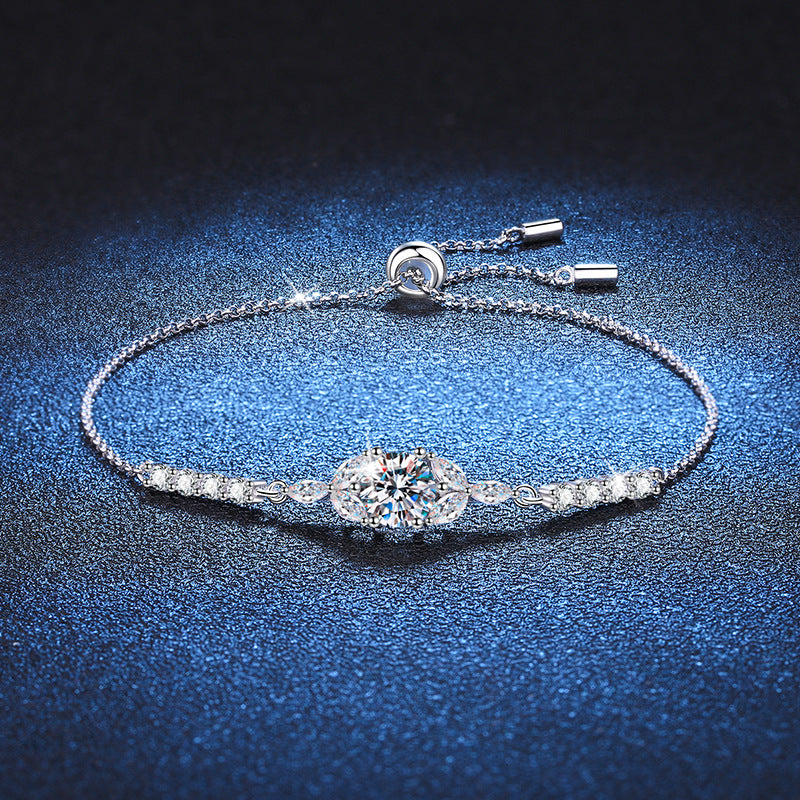 [Riva Jewelry]BLOOMING STAR-FLOWER MOISSANITE BRACELET