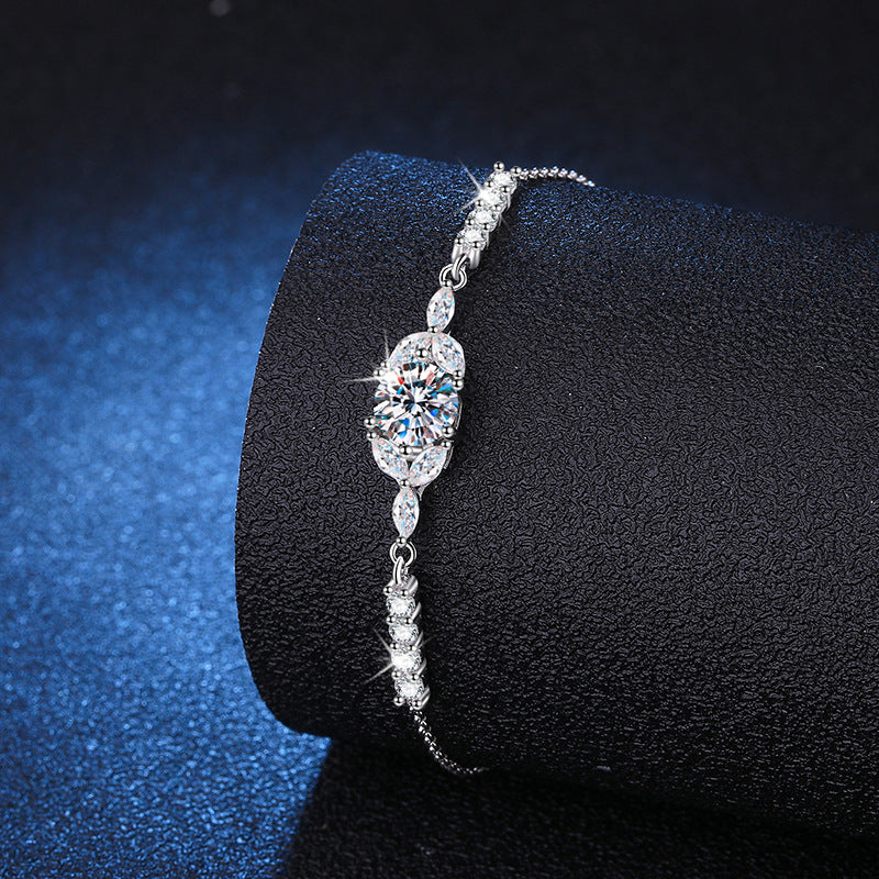[Riva Jewelry]BLOOMING STAR-FLOWER MOISSANITE BRACELET