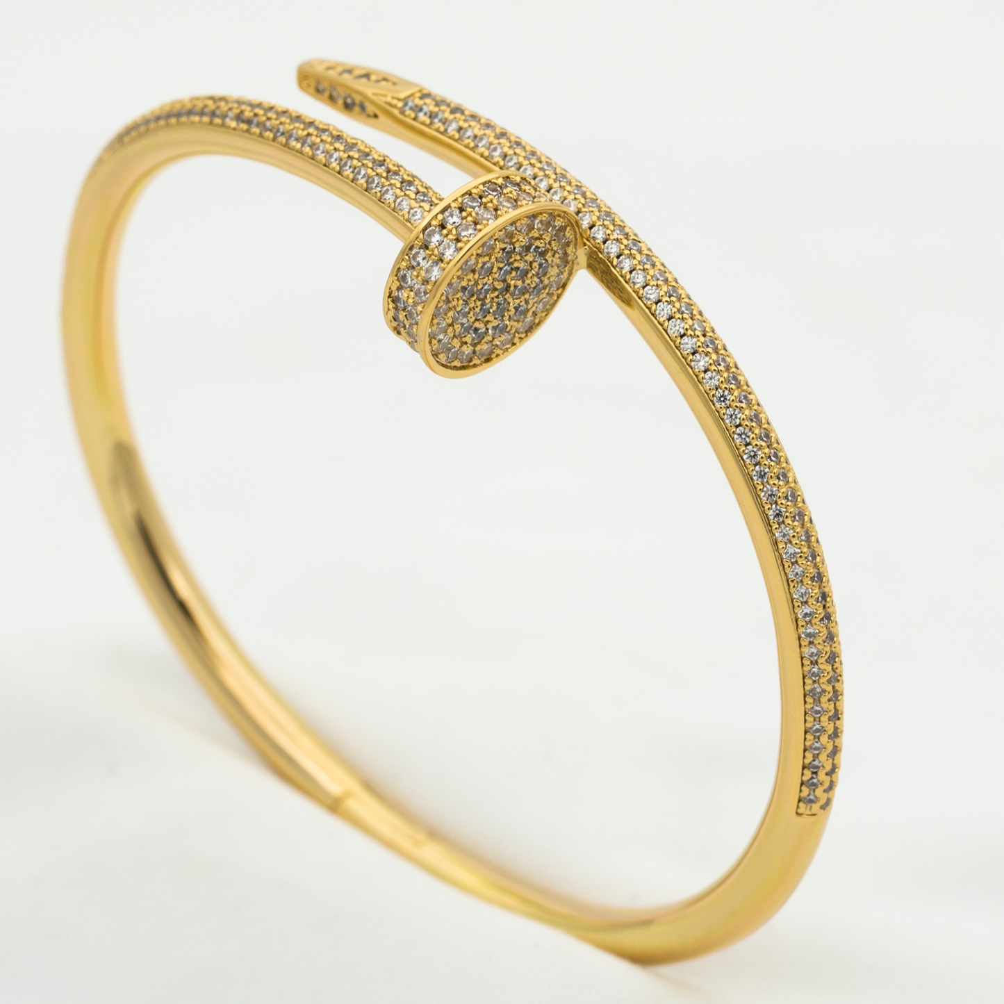 [Riva Jewelry]JUSTE UN CLOU 3.5MM FULL PAVÉ NAIL BANGLE